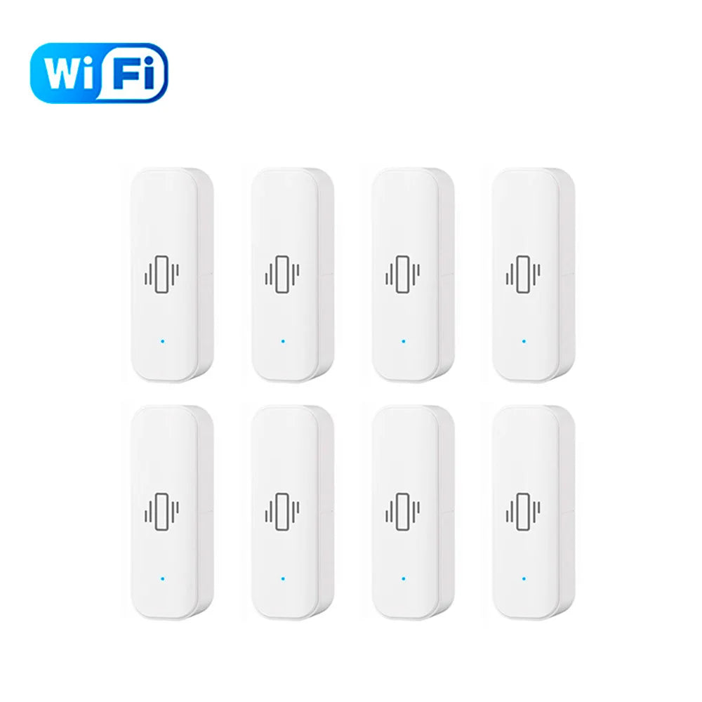 Tuya WiFi/Zigbee Smart Vibration Sensor Home Security Protection Smartlife App Real-time Remote Monitor Alarm Notification