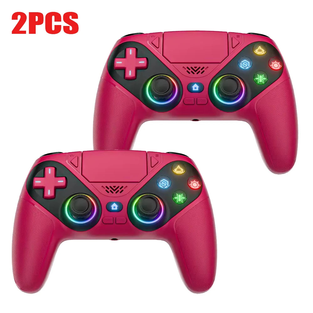 For Playstation 5 Controller RGB Wireless Gaming Bluetooth Control PS5 Macro/Turbo Vibration Dual Sense Anti-Drift Game Joystick