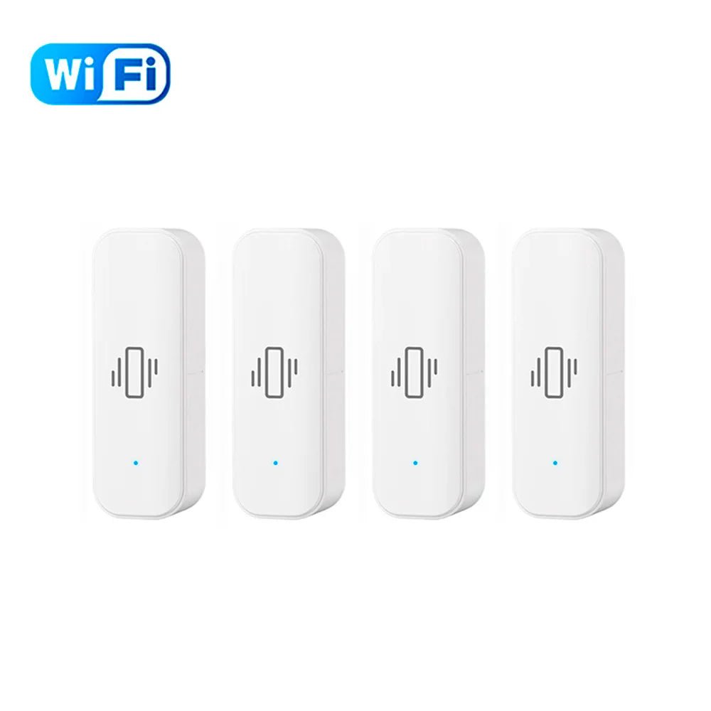 Tuya WiFi/Zigbee Smart Vibration Sensor Home Security Protection Smartlife App Real-time Remote Monitor Alarm Notification