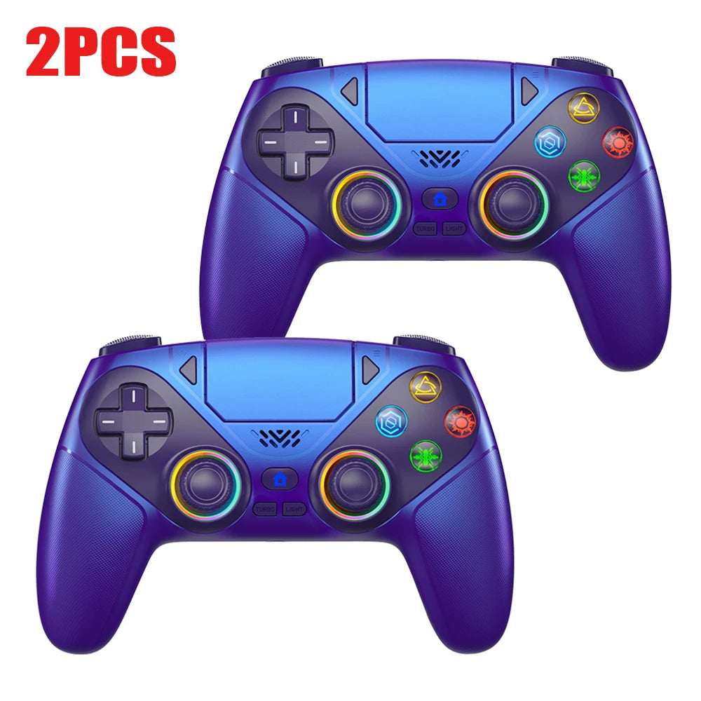 For Playstation 5 Controller RGB Wireless Gaming Bluetooth Control PS5 Macro/Turbo Vibration Dual Sense Anti-Drift Game Joystick