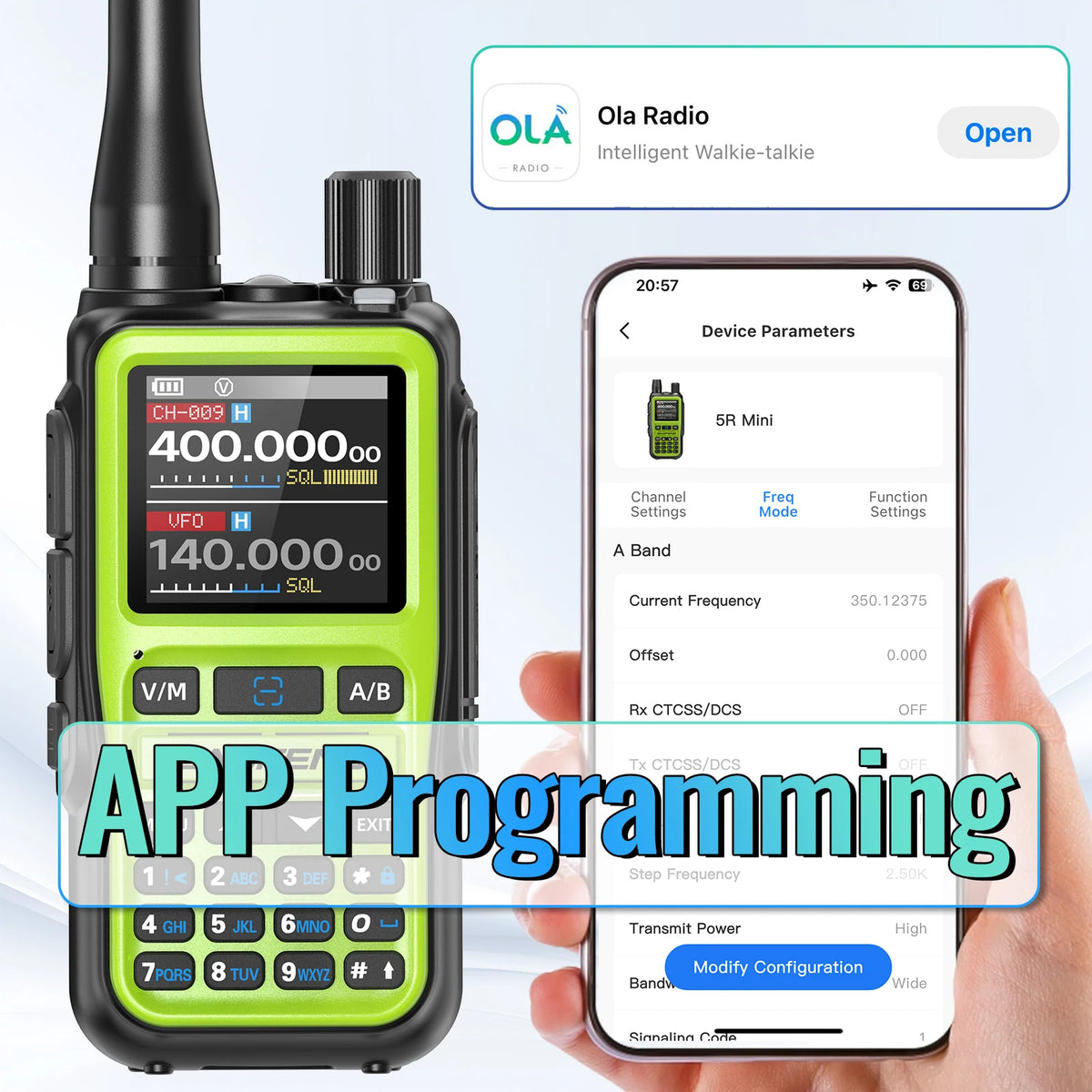 1/2PCS BAOFENG UV-5R Mini Walkie Talkie Dual PTT Wireless Bluetooth Programming Multi-Band Type-C Charge Long Range Ham Radio