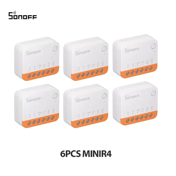 Sonoff Mini R4 Wifi Smart Switch Interruptor with Relay On-Off DIY Switch Module EWelink Control Works with Alexa Yandex Alice