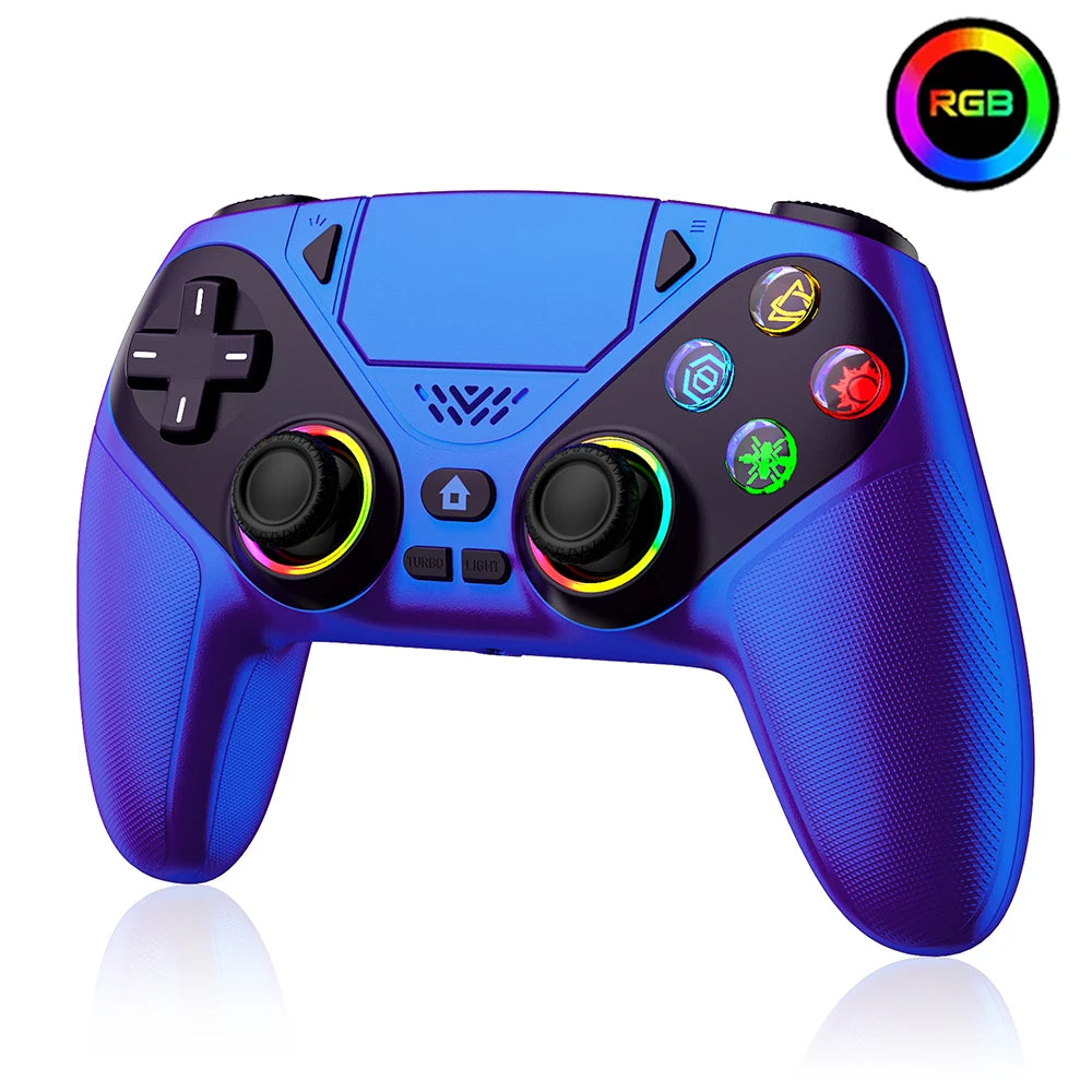 For Playstation 5 Controller RGB Wireless Gaming Bluetooth Control PS5 Macro/Turbo Vibration Dual Sense Anti-Drift Game Joystick