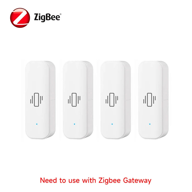 Tuya WiFi/Zigbee Smart Vibration Sensor Home Security Protection Smartlife App Real-time Remote Monitor Alarm Notification