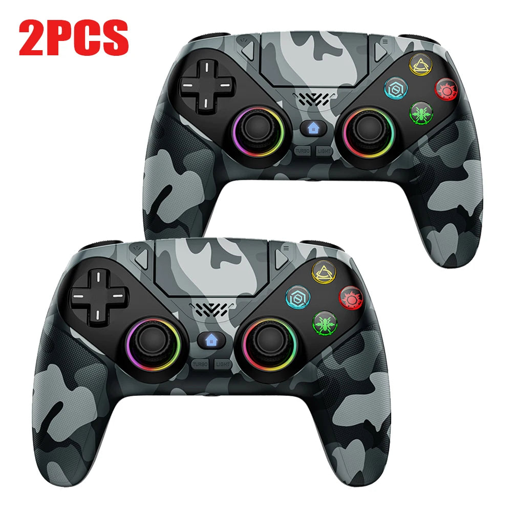 For Playstation 5 Controller RGB Wireless Gaming Bluetooth Control PS5 Macro/Turbo Vibration Dual Sense Anti-Drift Game Joystick