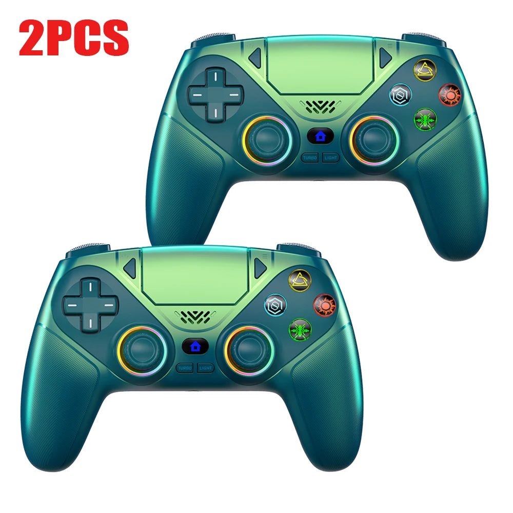 For Playstation 5 Controller RGB Wireless Gaming Bluetooth Control PS5 Macro/Turbo Vibration Dual Sense Anti-Drift Game Joystick