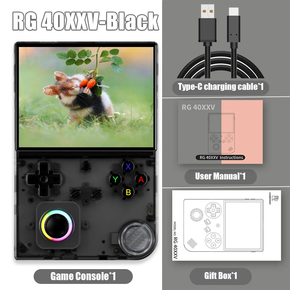 Anbernic RG35XXPRO RG40XXV Retro Portable Gaming Console 64-bit Linux Handheld Game Player Support 5G WiFi Bluetooth HD TV Output Built In 64G Plug And Play