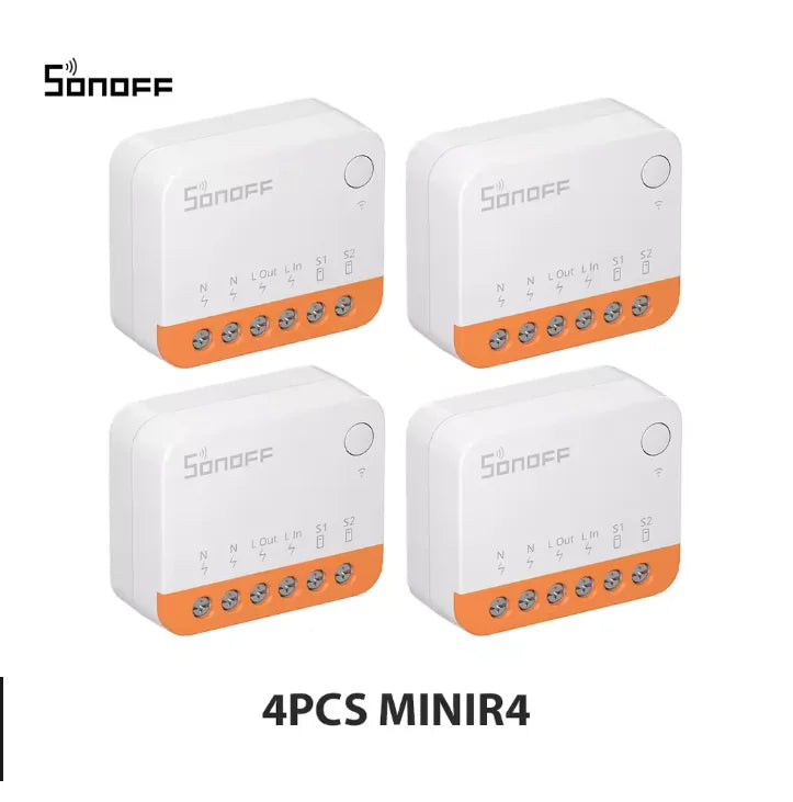 Sonoff Mini R4 Wifi Smart Switch Interruptor with Relay On-Off DIY Switch Module EWelink Control Works with Alexa Yandex Alice