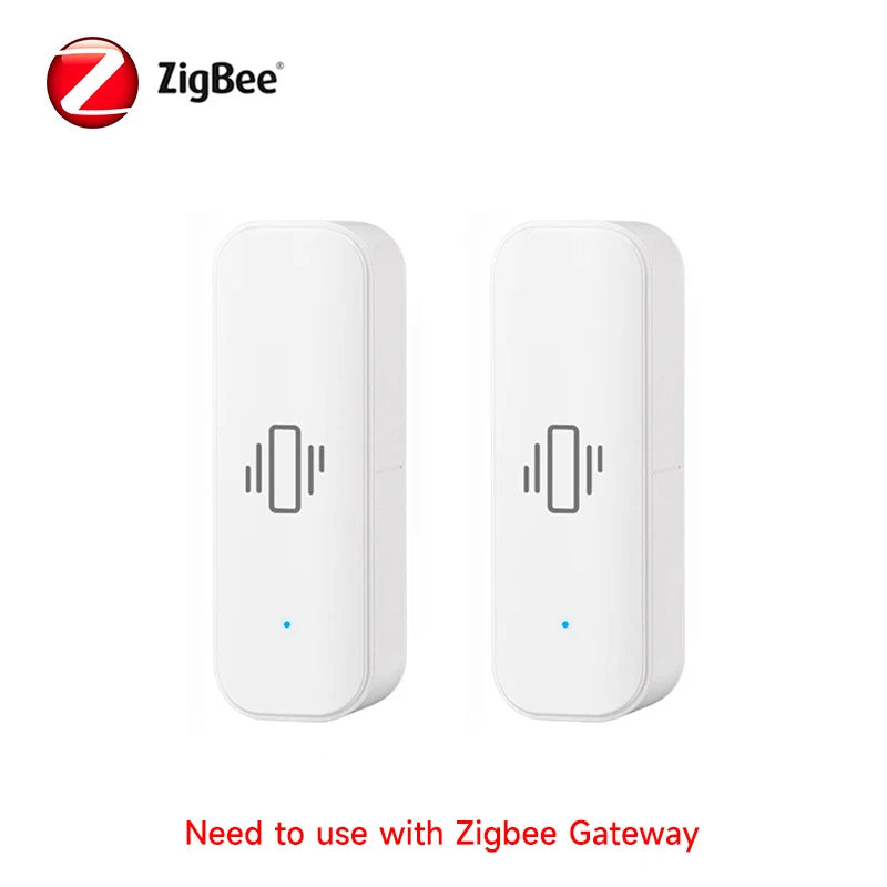Tuya WiFi/Zigbee Smart Vibration Sensor Home Security Protection Smartlife App Real-time Remote Monitor Alarm Notification