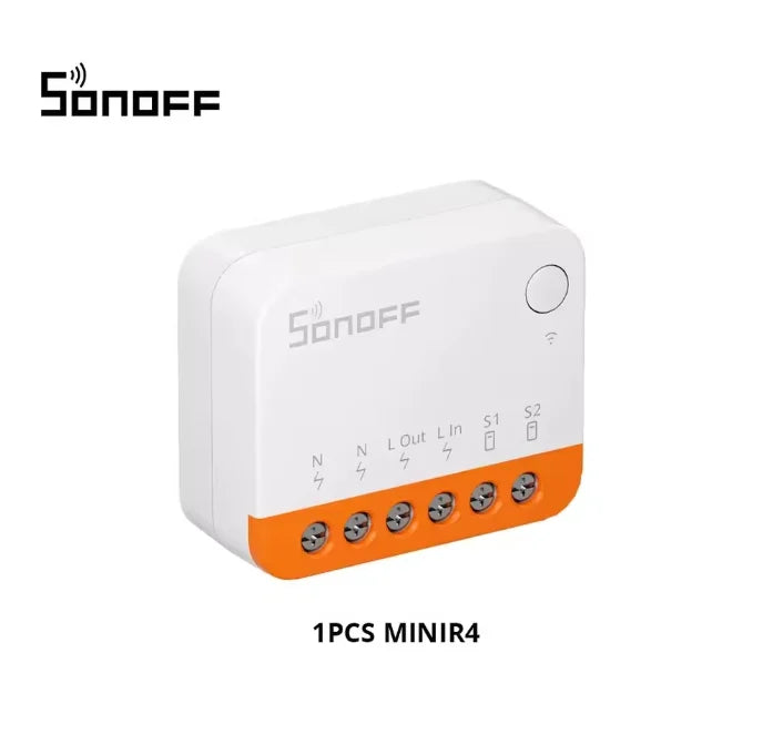Sonoff Mini R4 Wifi Smart Switch Interruptor with Relay On-Off DIY Switch Module EWelink Control Works with Alexa Yandex Alice